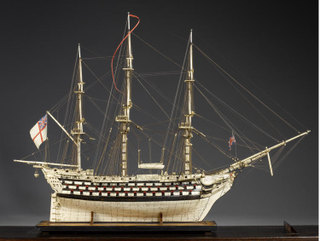 Illustration for article titled Macabre Ship Models Made From Human Bones by POWs